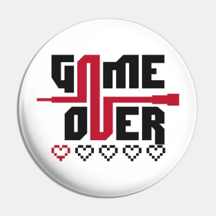 game over (fondo blaco) Pin