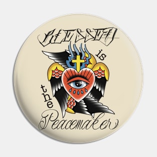 Peacemaker (light colored shirts, front and back print) Pin