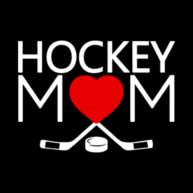 Ice Hockey Mom Heart Design Gift For Mother's Day Hockey Phone Case
