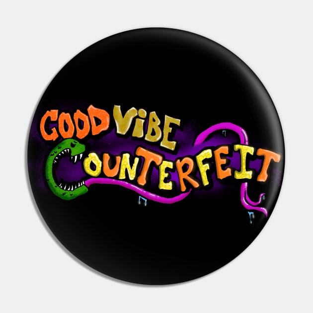 GVC Graffiti Logo Pin by GoodVibeCounterfeit