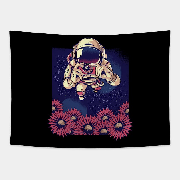 Photographer Astronaut Tapestry by EarlAdrian