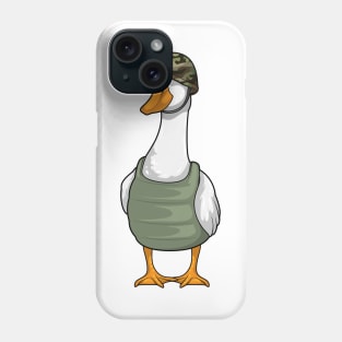 Duck Soldier Helmet Phone Case