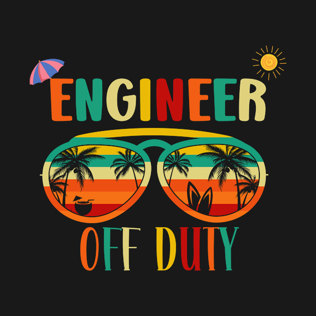 Engineer Off Duty- Retro Vintage Sunglasses Beach vacation sun for Summertime by Perfect Spot