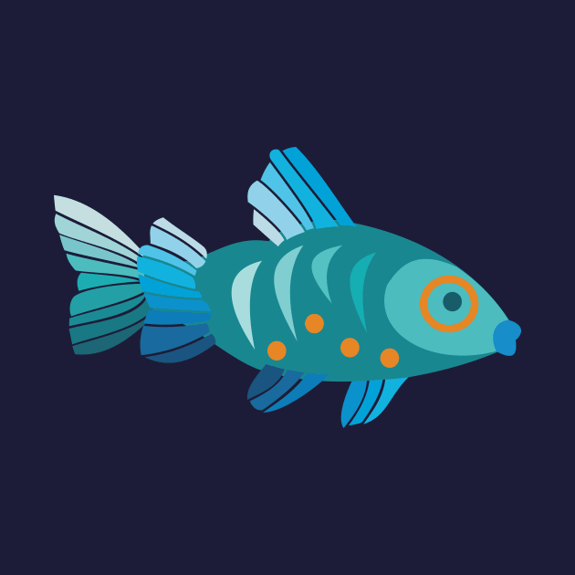 Blue Fish by evisionarts