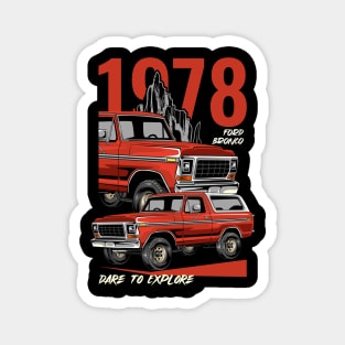 1978 Bronco 4X4 Car Magnet