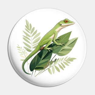 Green Anole Pin