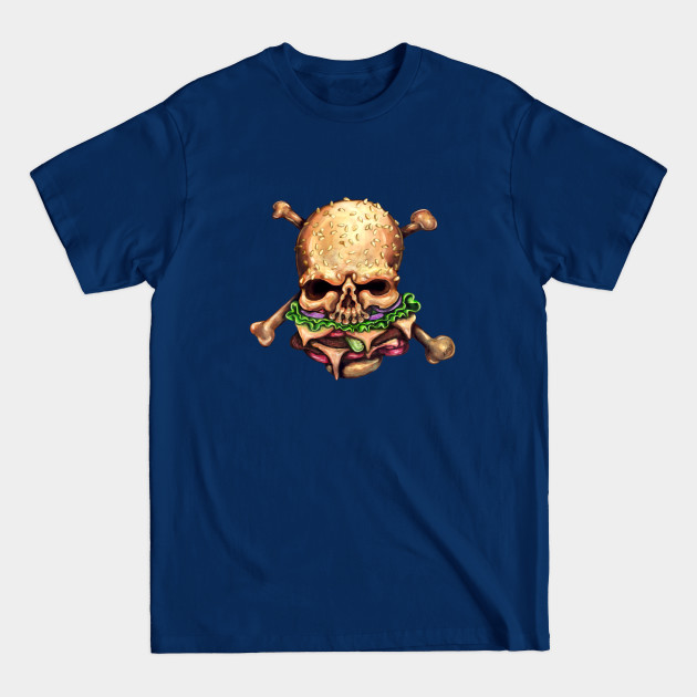 Disover Hazardous Hamburger - Hamburger - T-Shirt