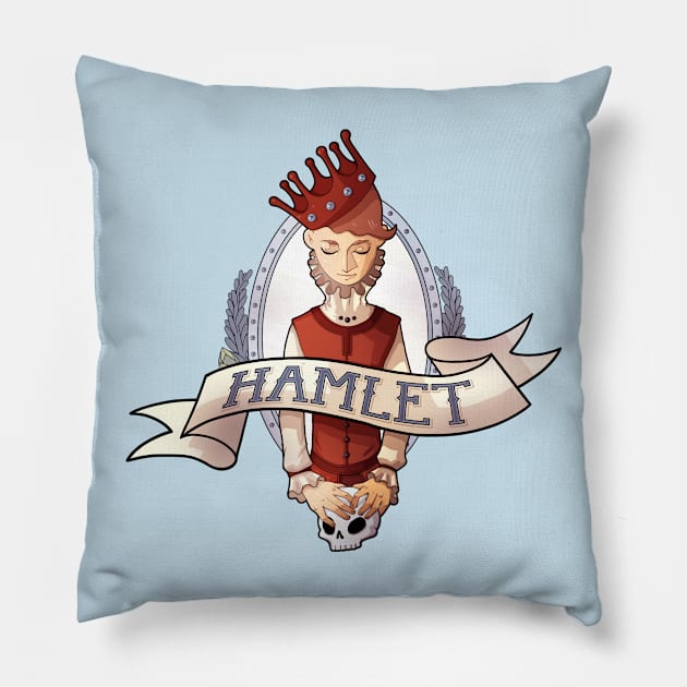 Hamlet Pillow by nickelcurry