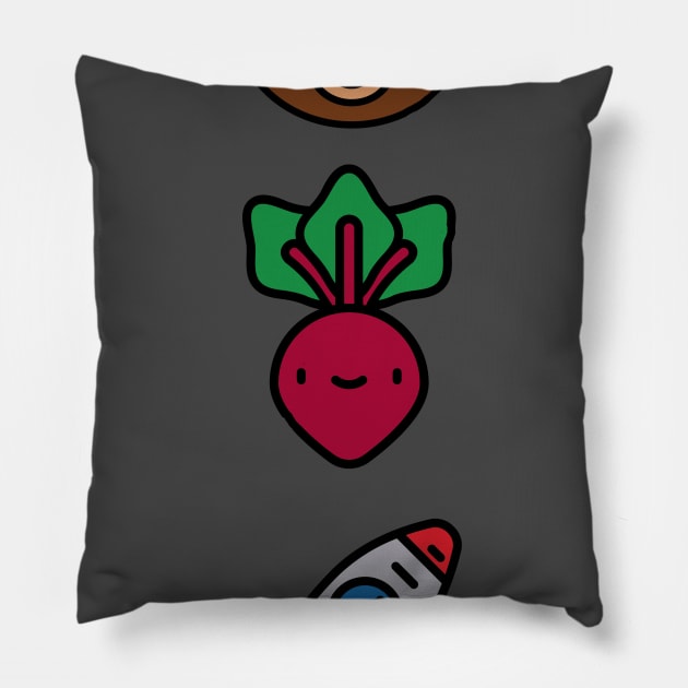 Bears, Beets, Battlestar Galactica Pillow by darmaninmatt