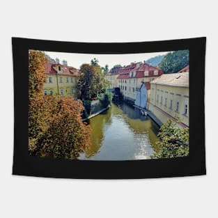 Watermill on Vltava River Tapestry