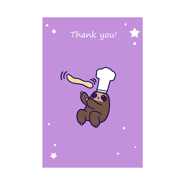 Thank You - Baker Sloth by saradaboru