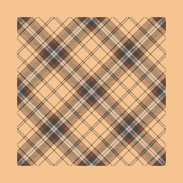 Beige and Brown Tartan Pattern Rotated by sifis