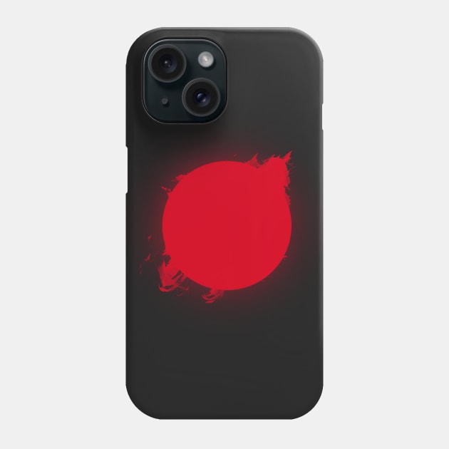 Red Moon Phone Case by MunaNazzal