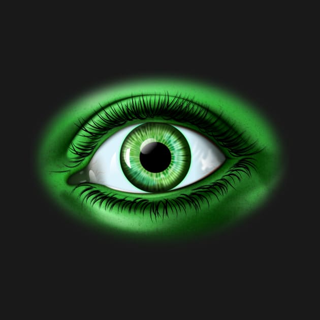 Giant Green Eye by GSDesignStudio