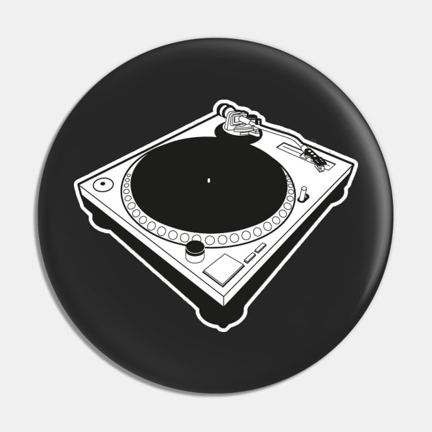 Turntable Dj. Pin by NineBlack