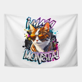 Imma Monsta! CAT | Whitee | by Asarteon Tapestry