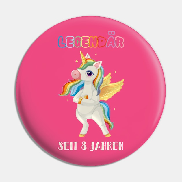 8th birthday unicorn Pin by NI78