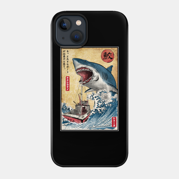 Hunting the Shark in Japan - Jaws - Phone Case