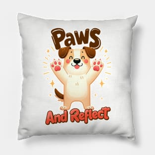Paws And Reflect Cute Dog Pillow
