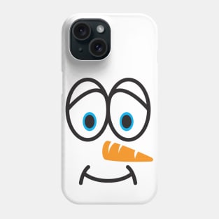snowman face Phone Case
