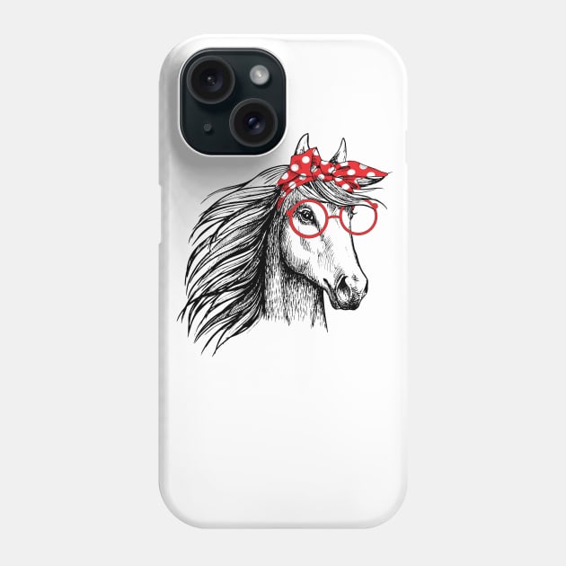 Bandana Horse Lover Phone Case by LotusTee