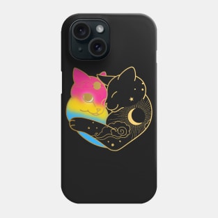 Pansexual Celestial Cat Heart Phone Case