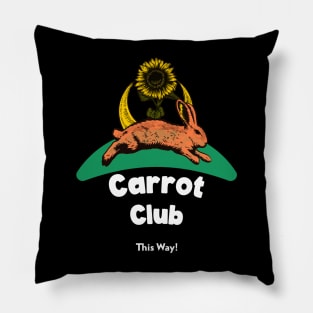 Carrot Club This Way Rabbit Pillow