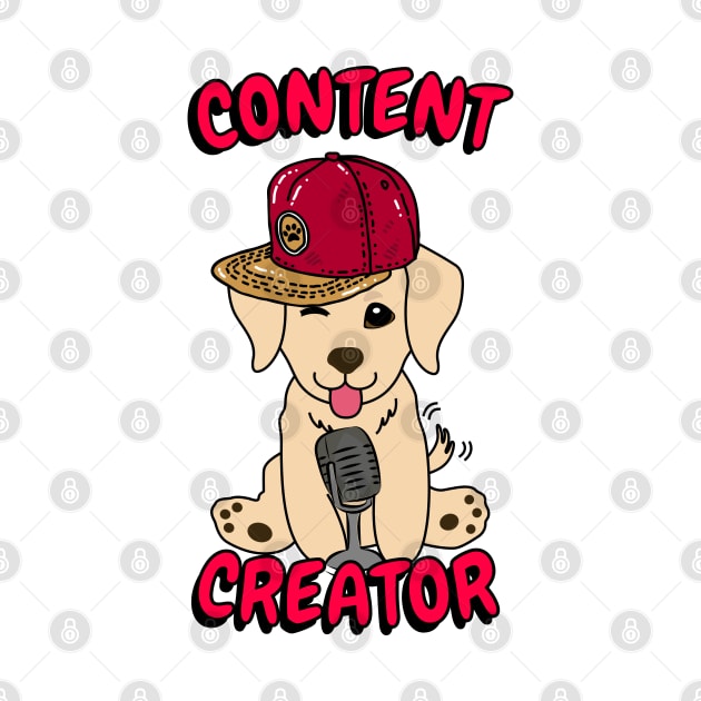 Cute retriever is a content creator by Pet Station