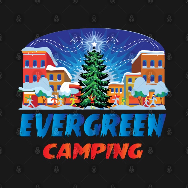 Evergreen Camping Winter Wonderland Gift by BarrelLive