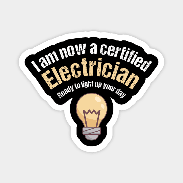 Electrician Apprenticeship Graduation Gift Idea Magnet by MGO Design