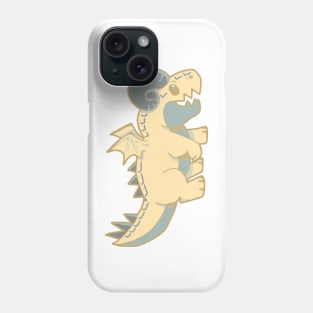 Cute Yellow Ram Dragon Twin Phone Case