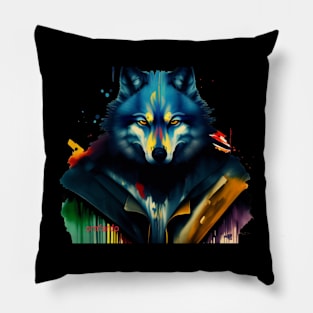 wolf warrios Pillow