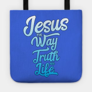 Jesus the way the truth and life in gradient Tote