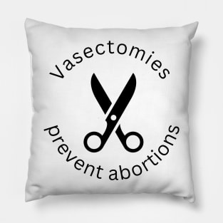 Vasectomies prevent abortions Pillow