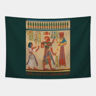 Egyptian Heiroglyphics Long Ago & Pharaoh Away Tapestry