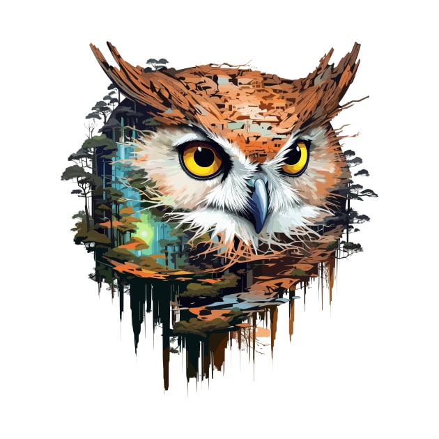 Owl Bird Animal Freedom World Wildlife Beauty Adventure by Cubebox