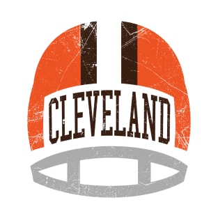 Cleveland Retro Helmet - White T-Shirt