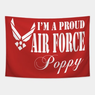 Best Gift for Grandpa - I am a Proud Air Force Poppy Tapestry