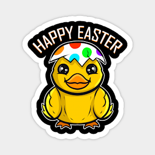 A Chick or Duckling with Eggshell on Head Funny Easter Magnet