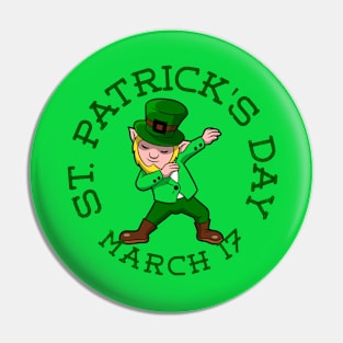 happy st patricks day blonde dabbing leprechaun Pin