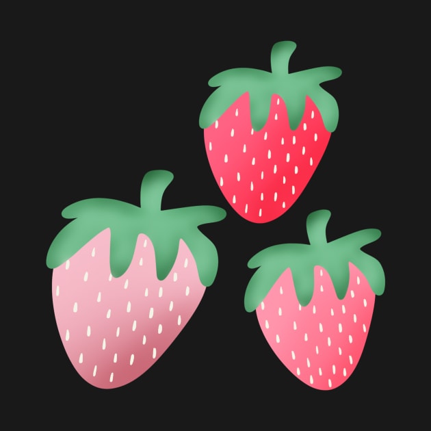 Strawberries by JessCarrsArt