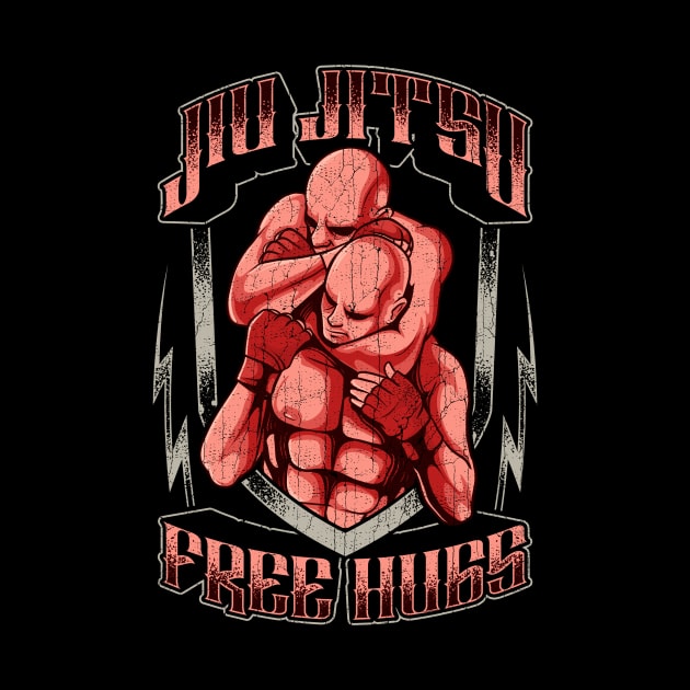 Jiu Jitsu Free Hugs Funny BJJ Pun Martial Arts by theperfectpresents