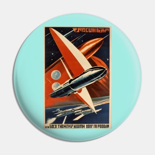 Soviet union space program poster Pin