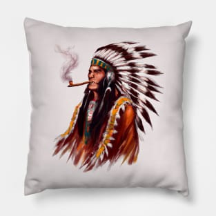 Native American Indian Chief Pillow