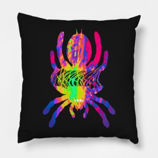 Tarantula Silhouette V23 (Tie Dye) Pillow