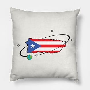 The World Revolves Around Puerto Rico Pillow