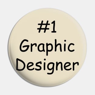 #1 Graphic Designer Pin