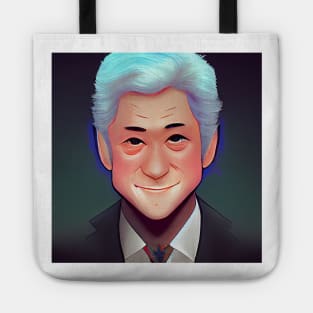 Bill Clinton Portrait | President of the United States | Manga style Tote