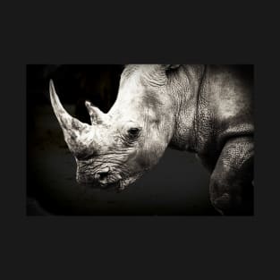 Monochrome | Black and White Series : Rhino T-Shirt