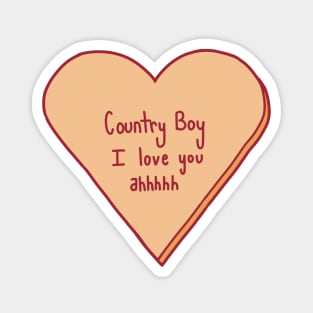 Country Boy I Love You Magnet